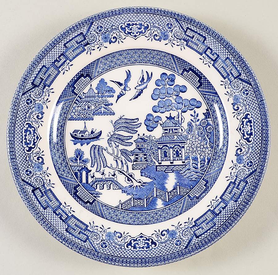Willow Blue (Columbia) Salad Plate by Churchill-1