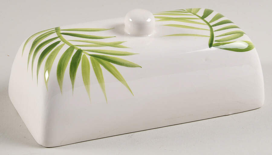 Bamboo Leaf (Corelle) Lid for 1/4 Lb Butter by Corning Corelle-1