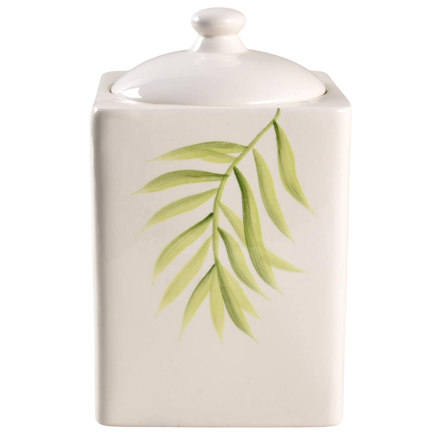 Bamboo Leaf (Corelle) Large Canister & Lid by Corning Corelle-1
