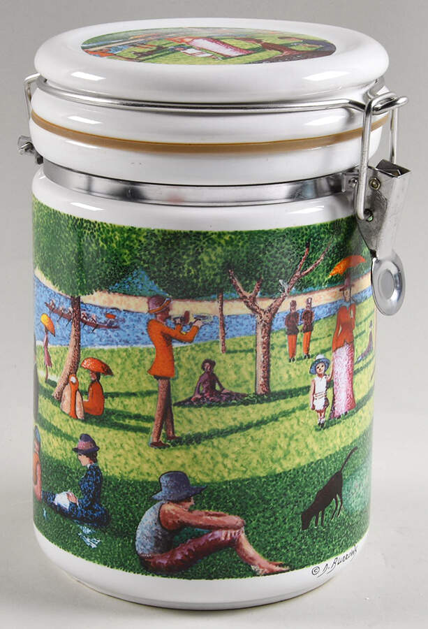 Master Impressionists Large Canister & Lid by Chaleur-1