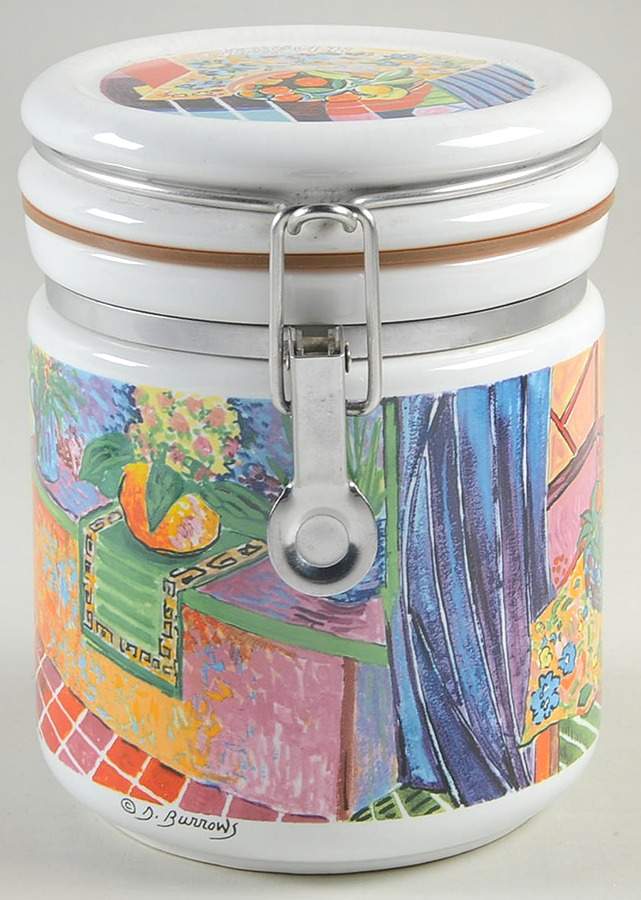 Master Impressionists Medium Canister with Hinged Lid by Chaleur-1
