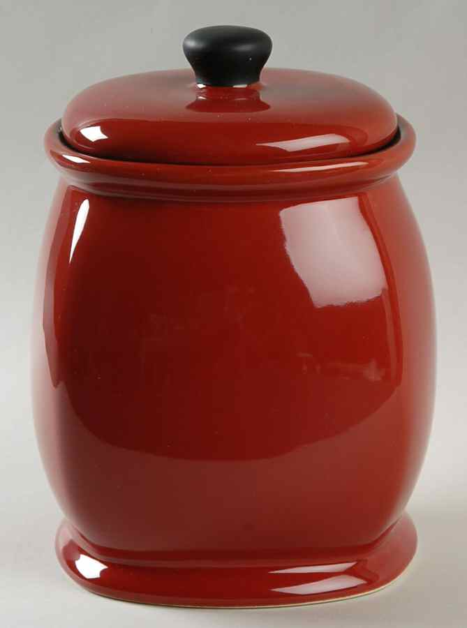 Chili Red (Round) Large Canister & Lid by Corning Corelle-1