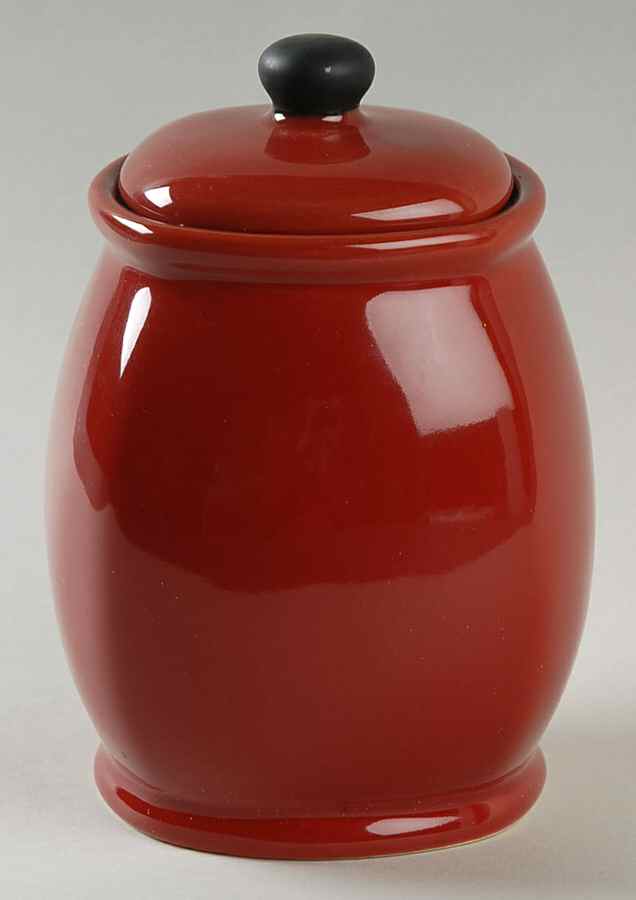 Chili Red (Round) Small Canister & Lid by Corning Corelle-1