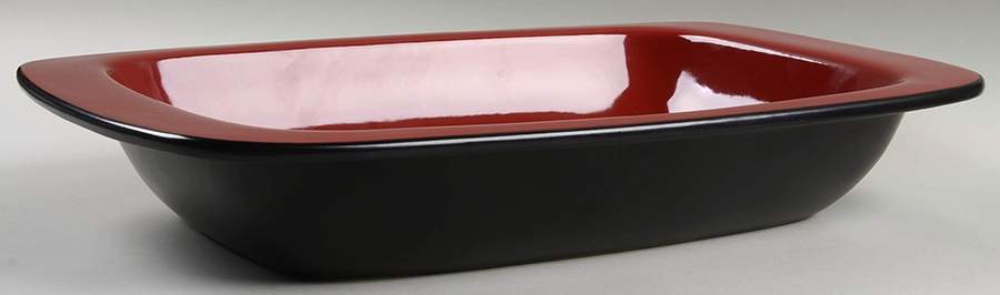 Chili Red (Round) 13"  Rectangular Baker by Corning Corelle-1