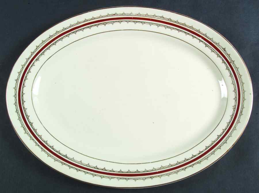 CRO310 13" Oval Serving Platter by Crooksville-1