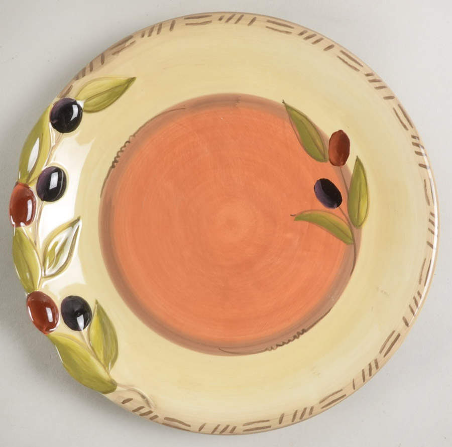 Oliva Italiana Salad Plate by Clay Art-1