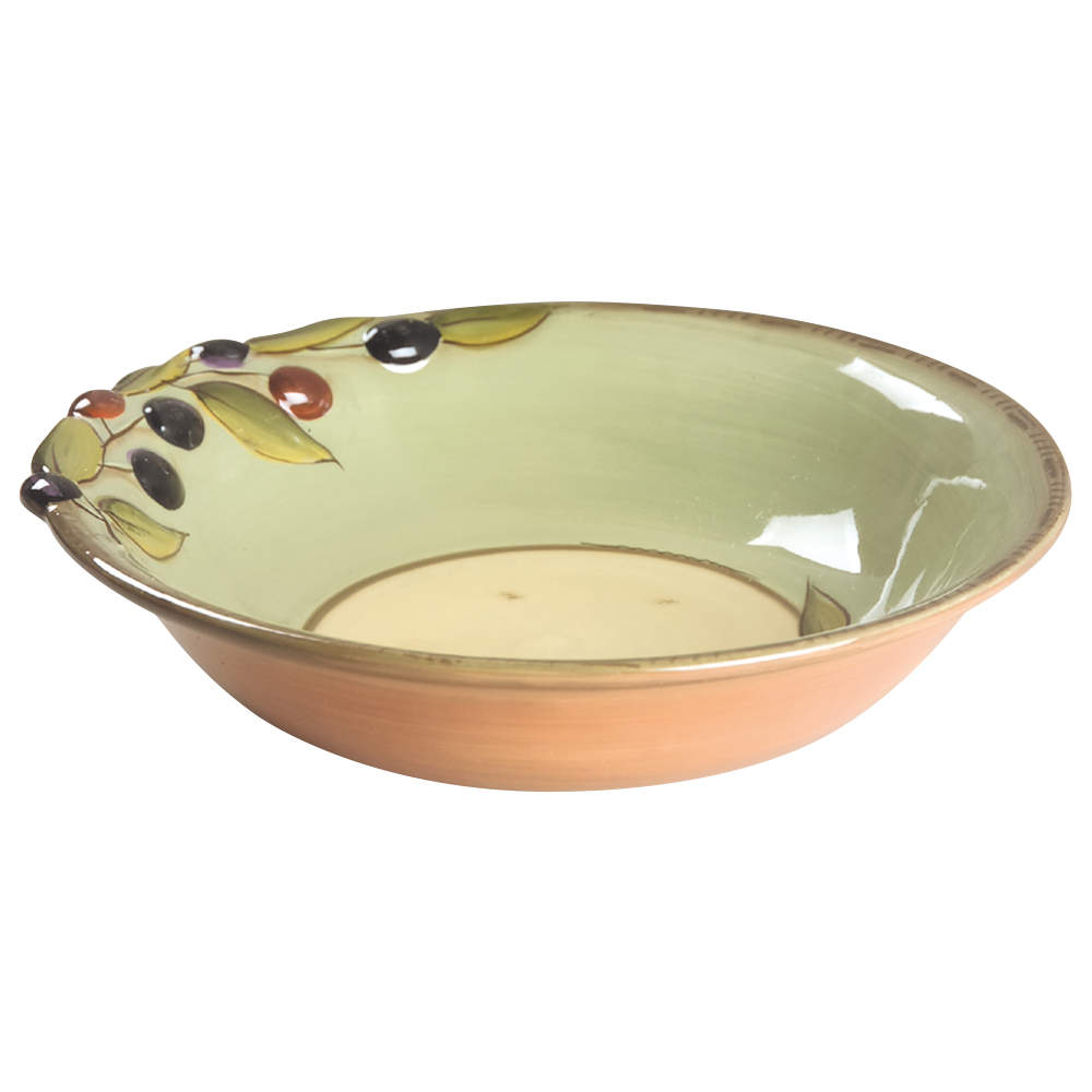 Oliva Italiana 13" Pasta Serving Bowl by Clay Art-1