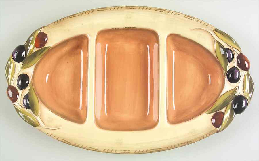 Oliva Italiana 3 Section Server by Clay Art-1