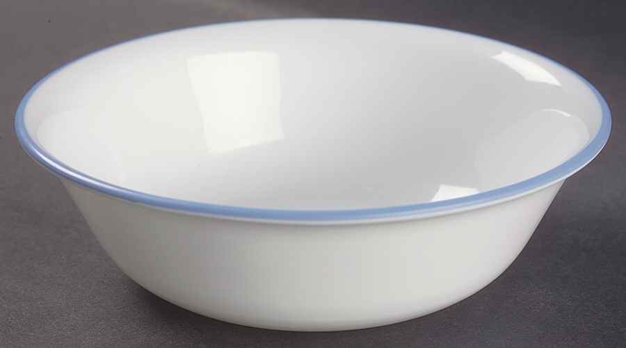 Linen Flower (Corelle) Soup/Cereal Bowl by Corning Corelle-1