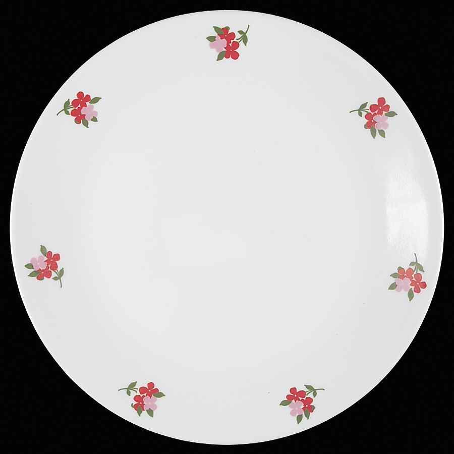 Red Floral (Corelle) Dinner Plate by Corning Corelle-1