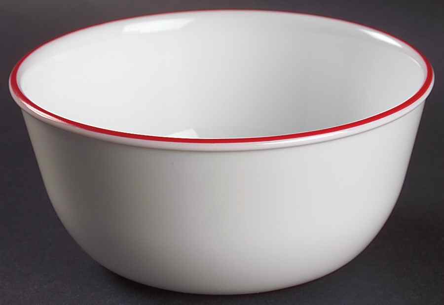 Red Floral (Corelle) Super Soup/Cereal Bowl by Corning Corelle-1