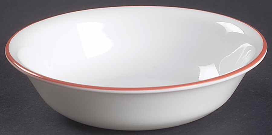 Red Paisley (Corelle) Fruit/Dessert (Sauce) Bowl by Corning Corelle-1