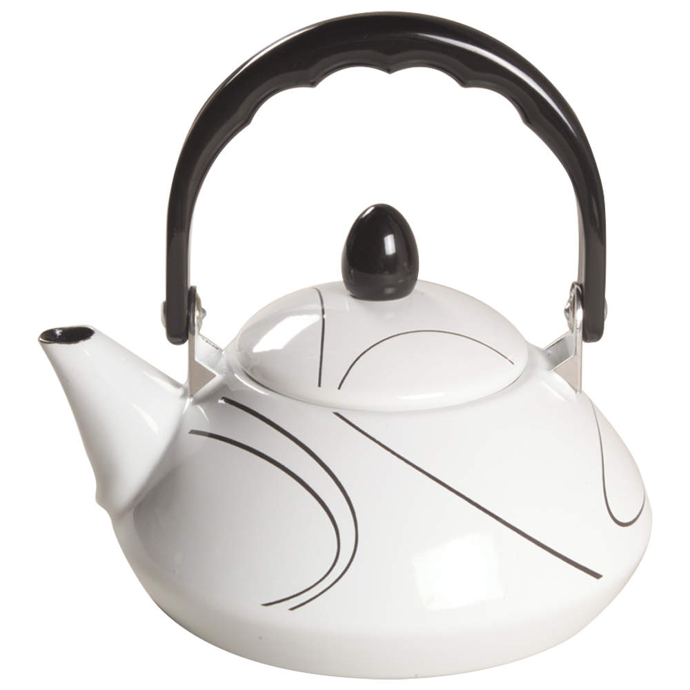 Simple Lines (Corelle) Individual Metal Kettle & Lid by Corning Corelle-1