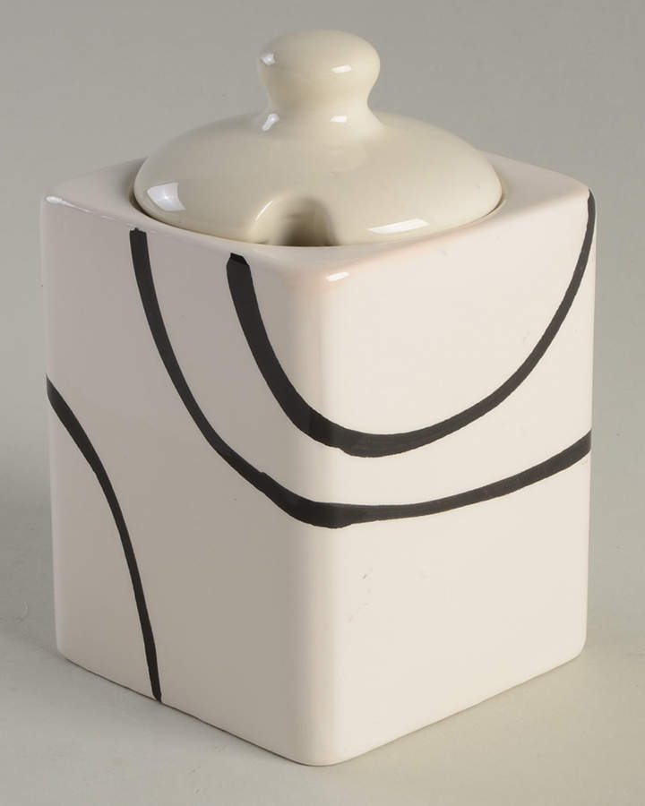 Simple Lines (Corelle) Sugar Bowl & Lid by Corning Corelle-1