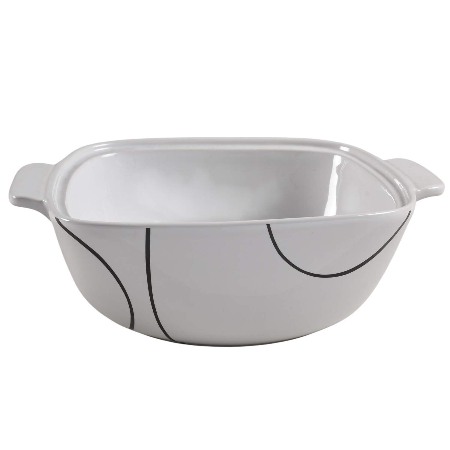 Simple Lines (Corelle) 3 Quart Square Casserole No Lid by Corning Corelle-1