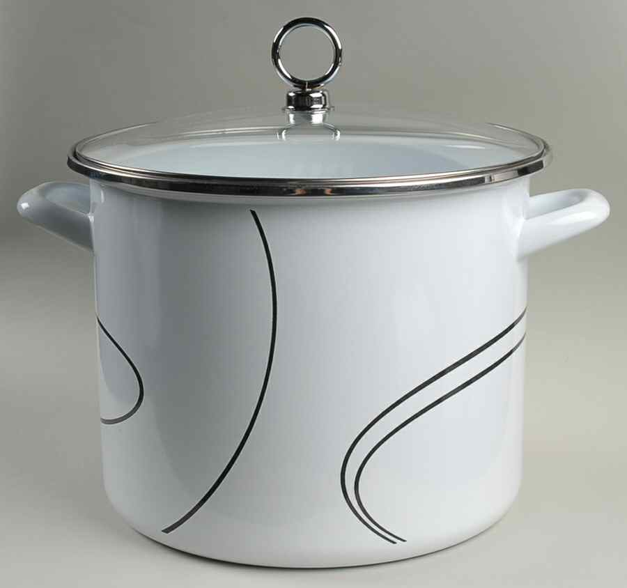 Simple Lines (Corelle) 8 Quart Metal Stockpot & Metal Lid by Corning Corelle-1