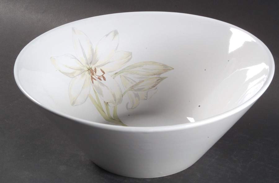 White Flower (Corelle) 10" Round Vegetable Bowl by Corning Corelle-1