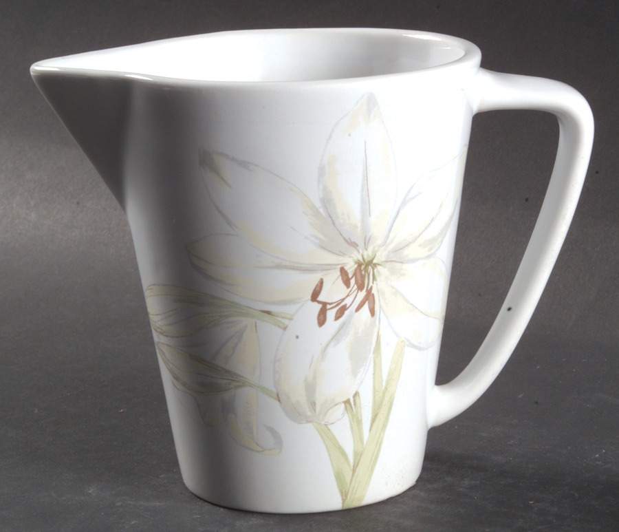 White Flower (Corelle) Creamer by Corning Corelle-1