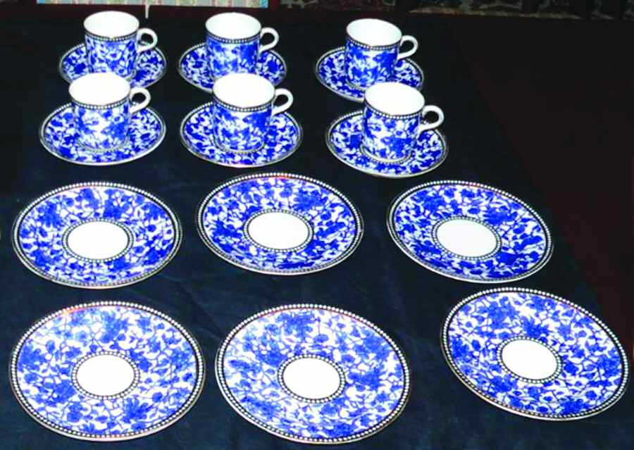 COA149 Flat Demitasse Cup & Saucer Set by Coalport-1