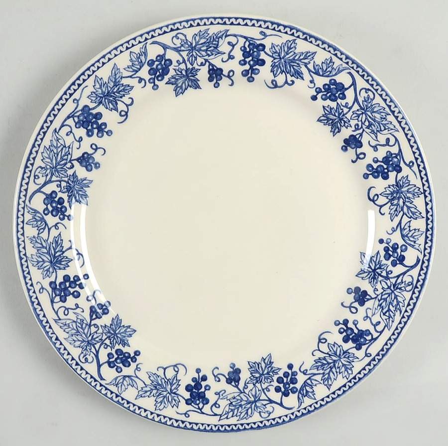 Vineyard Blue Dinner Plate by Claytan-1