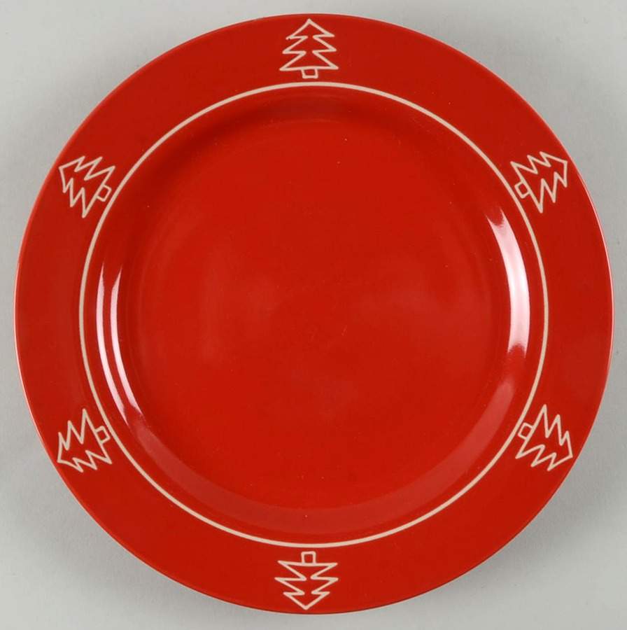 Tree Red Dinner Plate by BIA Cordon Bleu-1