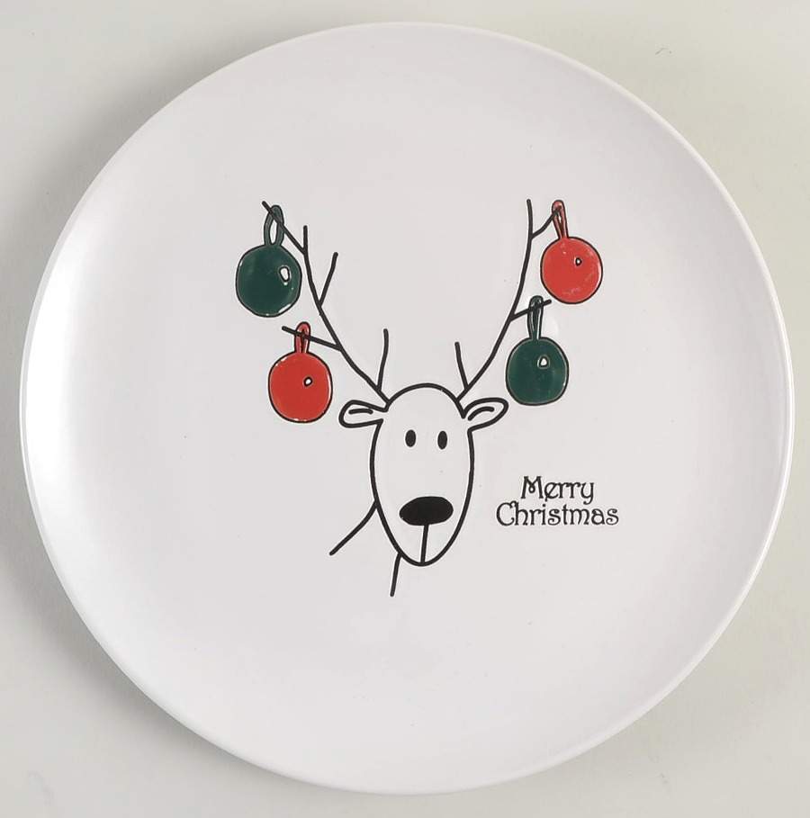 Happy Holidays (Rudy) Dinner Plate by BIA Cordon Bleu-1