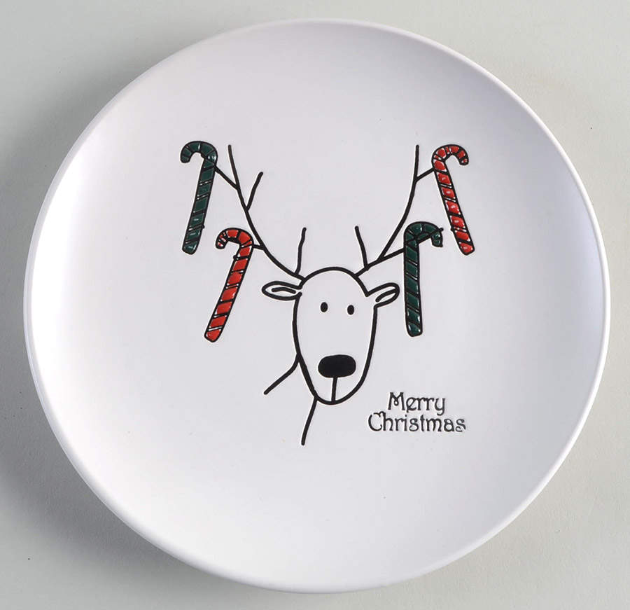 Happy Holidays (Rudy) Salad Plate by BIA Cordon Bleu-1