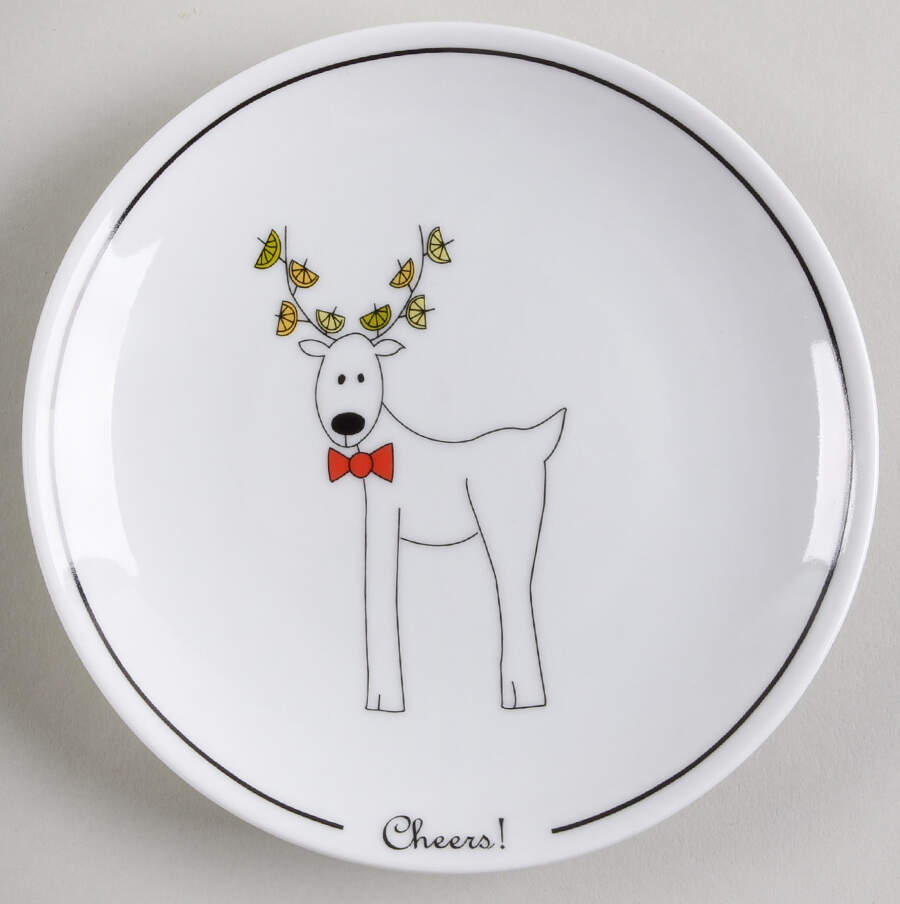Happy Holidays (Rudy) Appetizer Plate by BIA Cordon Bleu-1