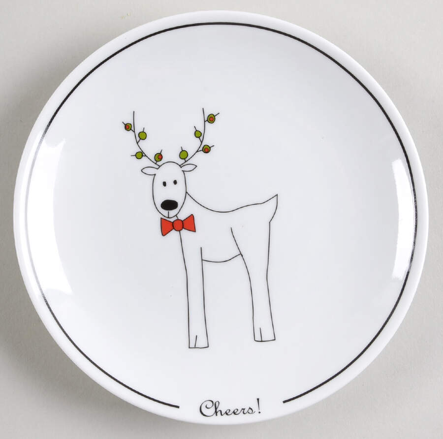Happy Holidays (Rudy) Appetizer Plate by BIA Cordon Bleu-1