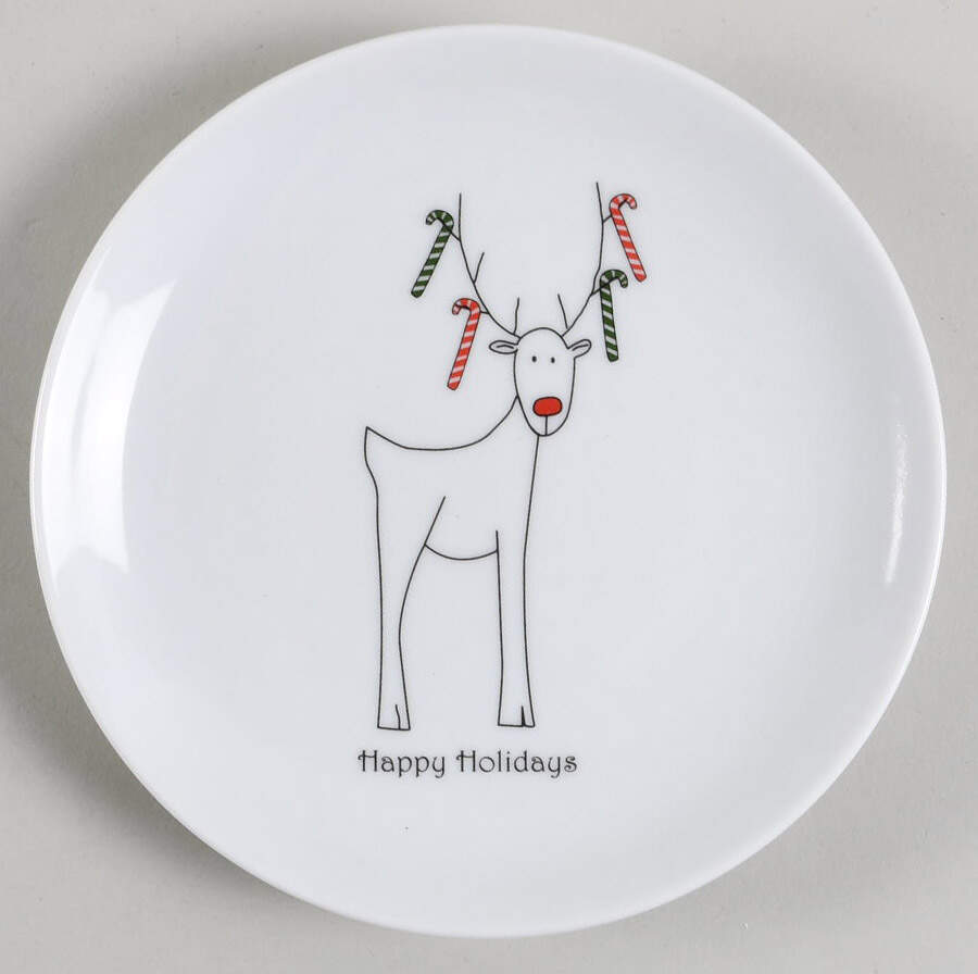 Happy Holidays (Rudy) Appetizer Plate by BIA Cordon Bleu-1
