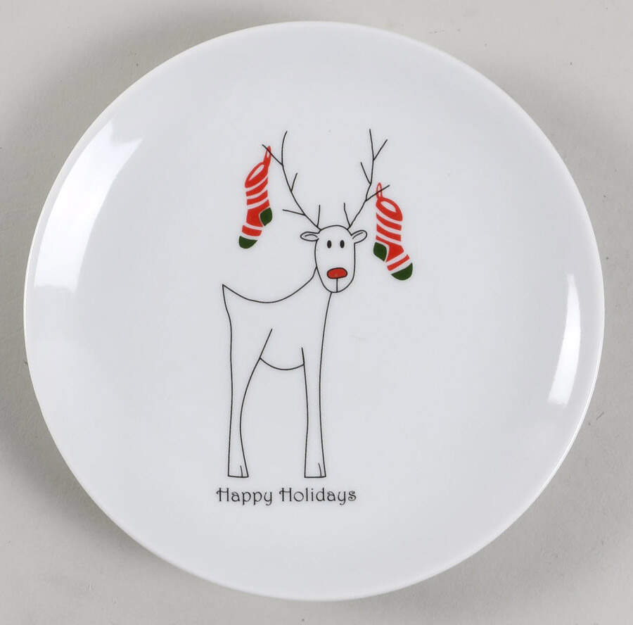 Happy Holidays (Rudy) Appetizer Plate by BIA Cordon Bleu-1