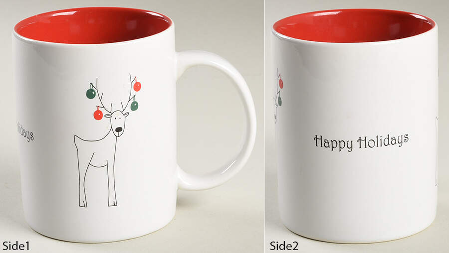Happy Holidays (Rudy) Mug by BIA Cordon Bleu-1
