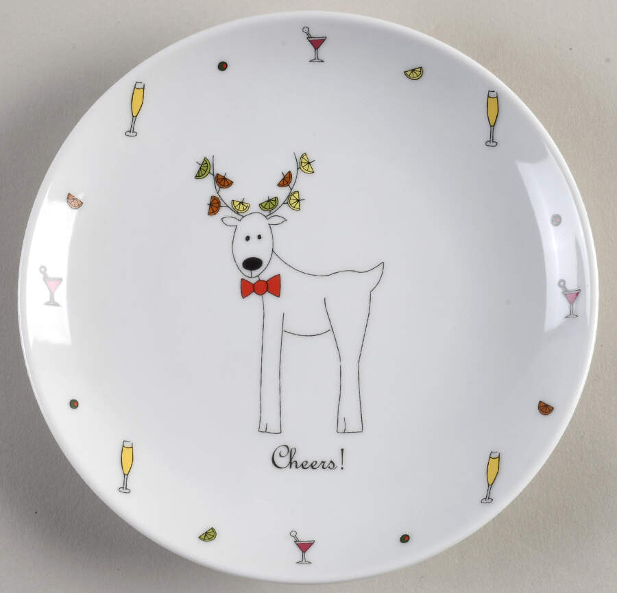 Happy Holidays (Rudy) Appetizer Plate by BIA Cordon Bleu-1
