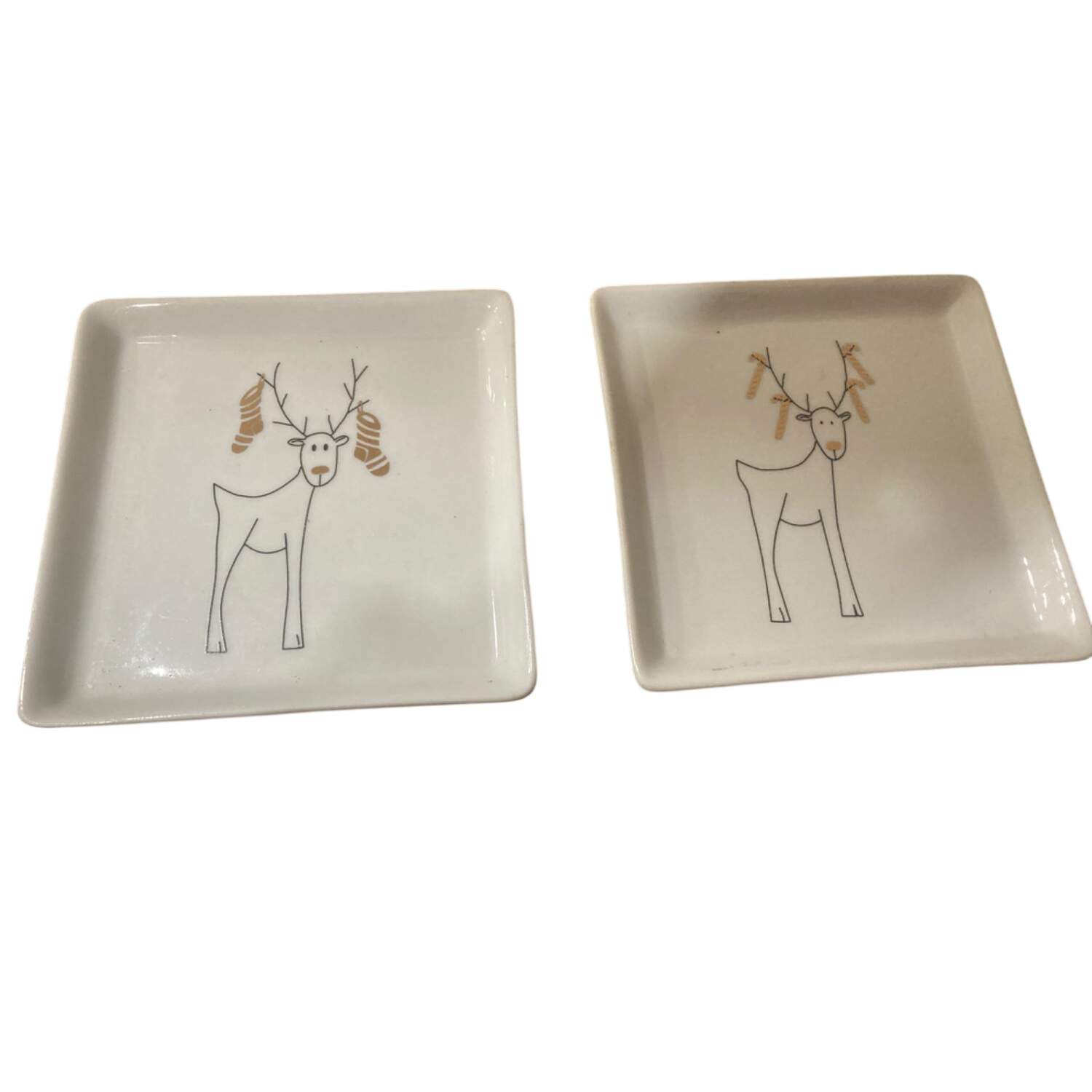 Happy Holidays (Rudy) Square Appetizer Plate by BIA Cordon Bleu-1