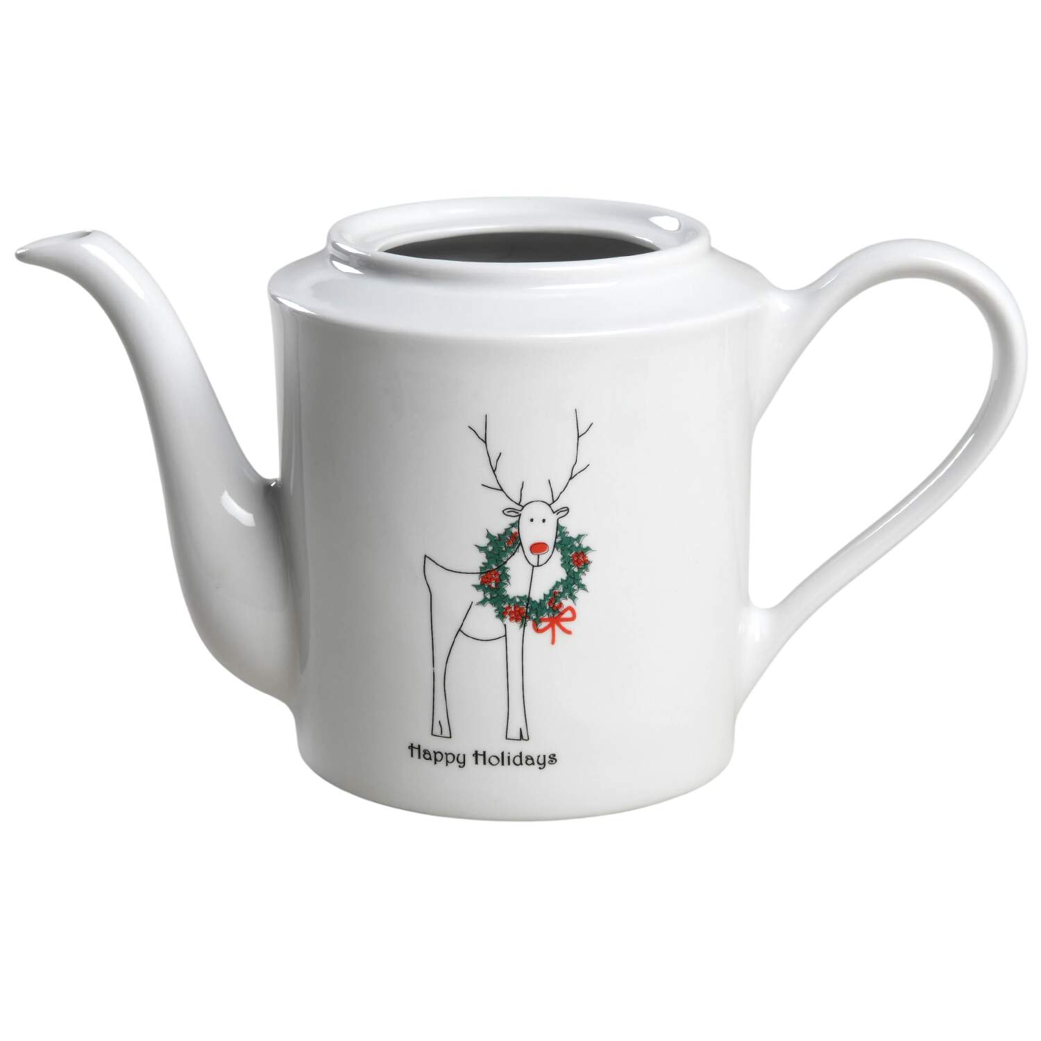 Happy Holidays (Rudy) Coffee Pot No Lid by BIA Cordon Bleu-1