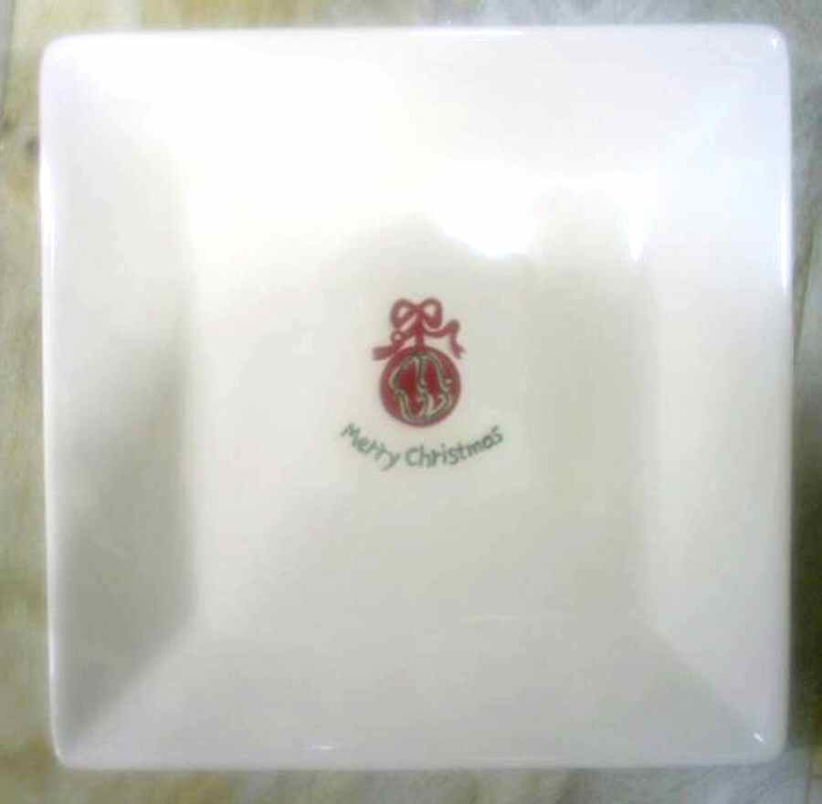 Happy Holidays (Rudy) Square Dinner Plate by BIA Cordon Bleu-1