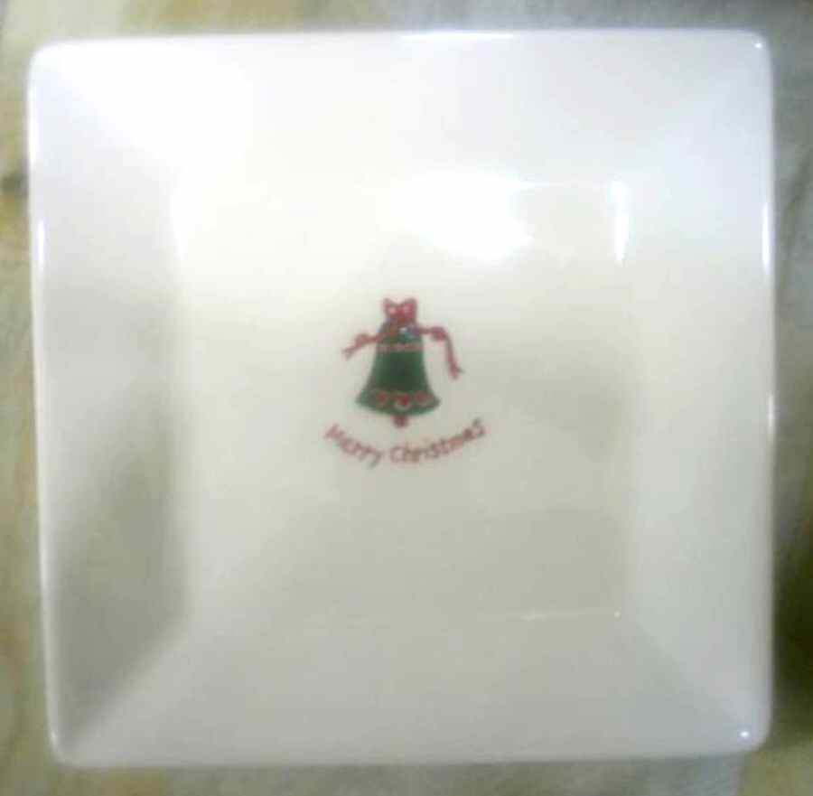 Happy Holidays (Rudy) Square Dinner Plate by BIA Cordon Bleu-1