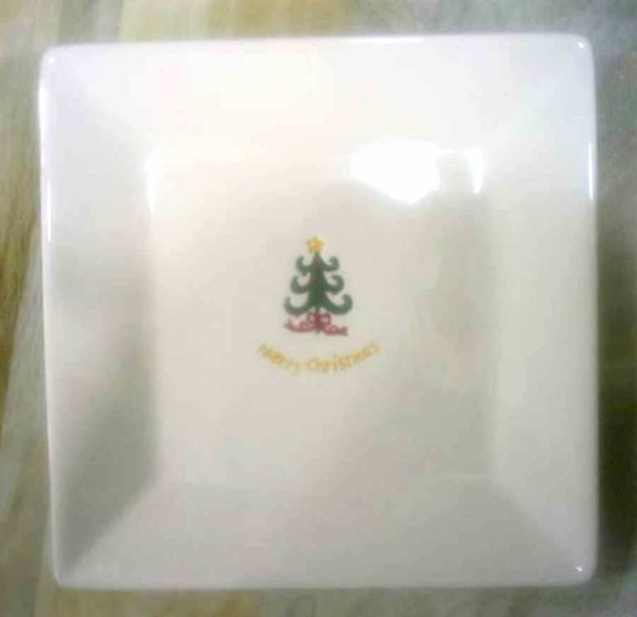 Happy Holidays (Rudy) Square Dinner Plate by BIA Cordon Bleu-1