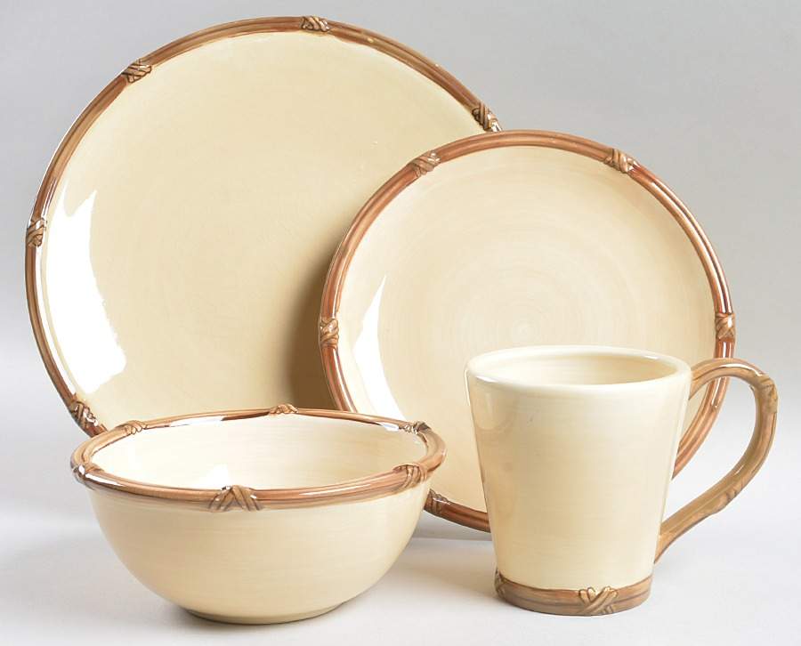 Zanzibar Khali 4 Piece Place Setting by Clay Art-1