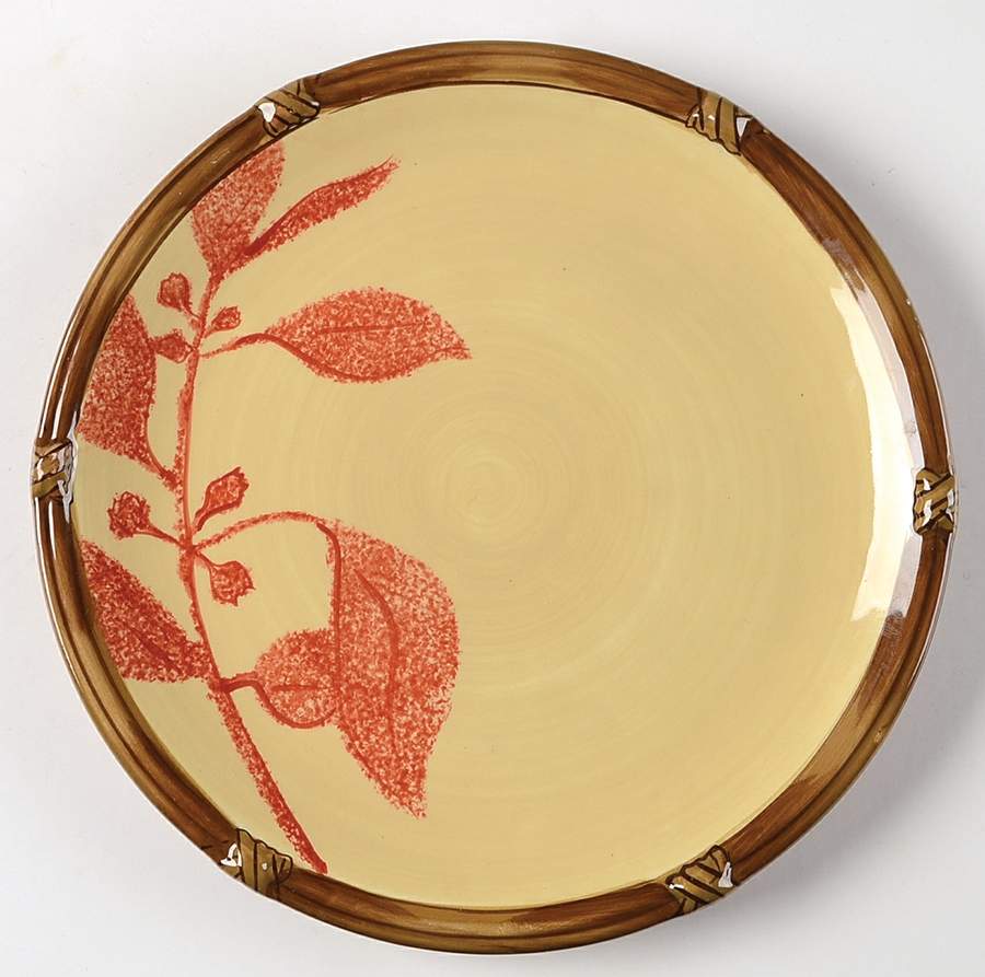 Zanzibar Khali Salad Plate by Clay Art-1