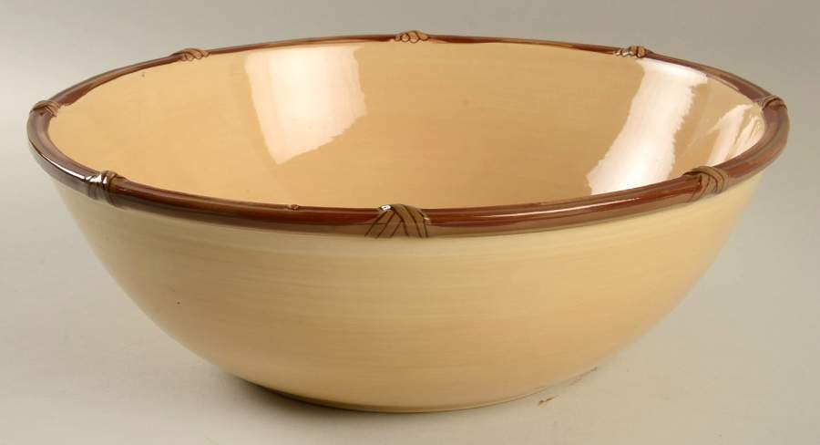Zanzibar Khali 11" Round Serving Bowl by Clay Art-1