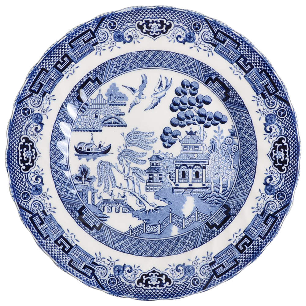 Blue Willow (Swirl, Columbia, Malaysia, England) Salad Plate by Churchill-1