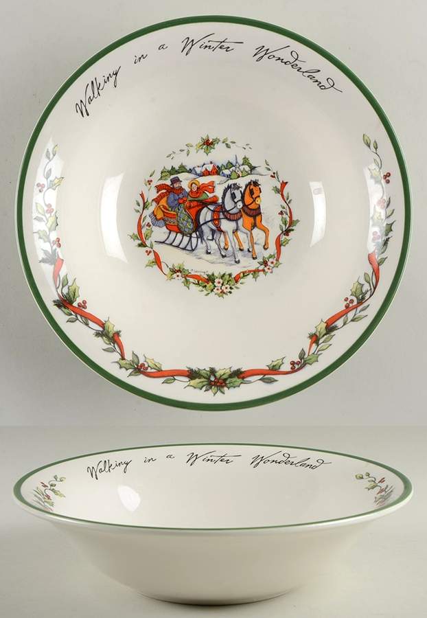 Winter Wonderland 10" Round Vegetable Bowl by Certified International-1