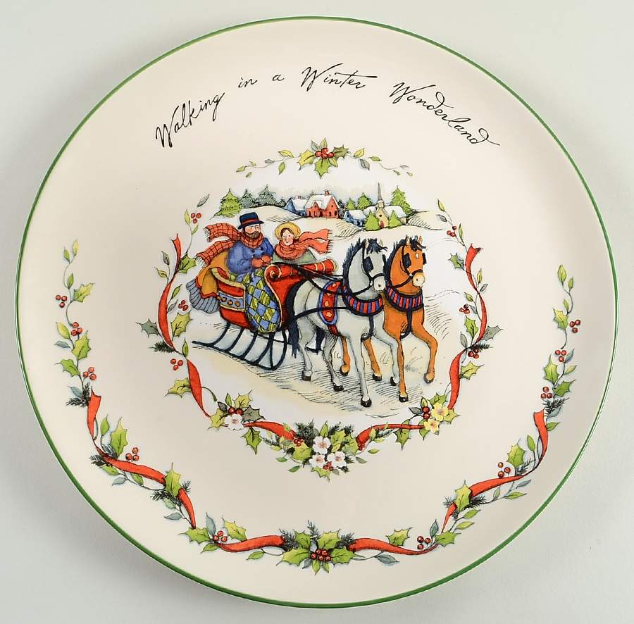 Winter Wonderland 14" Chop Plate (Round Platter) by Certified International-1