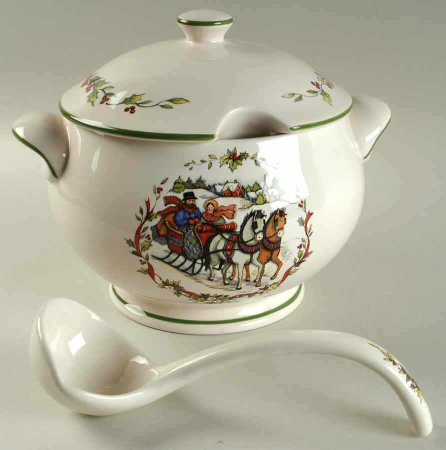 Winter Wonderland Tureen & Lid w/Ladle by Certified International-1