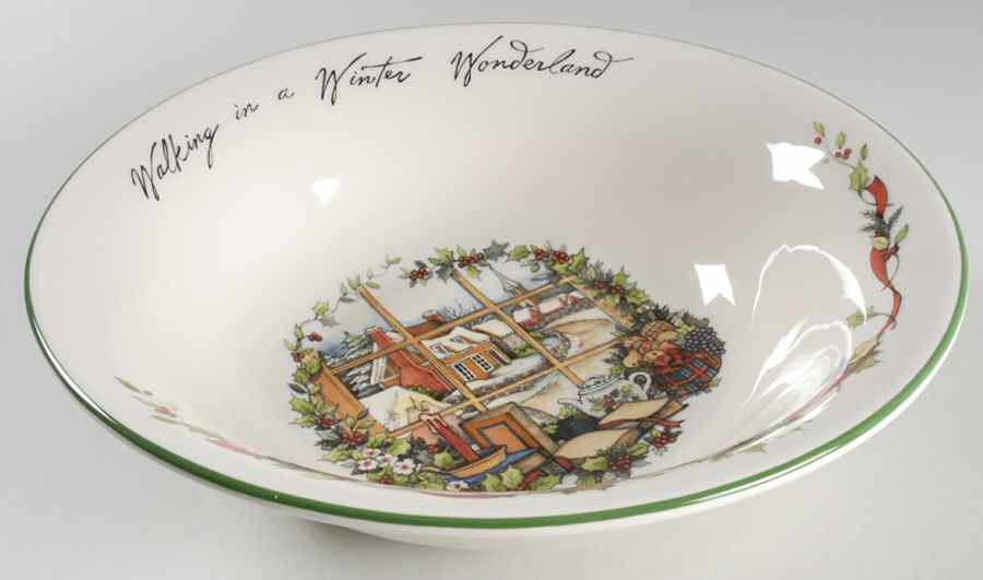 Winter Wonderland 10" Round Vegetable Bowl by Certified International-1