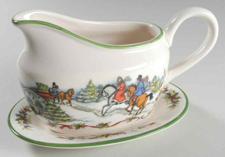 Winter Wonderland Gravy Boat & Underplate by Certified International-1