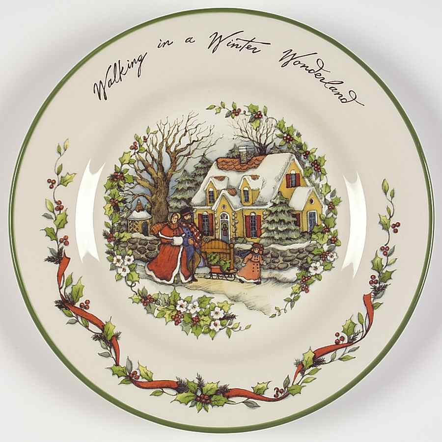 Winter Wonderland Dessert/Pie Plate by Certified International-1