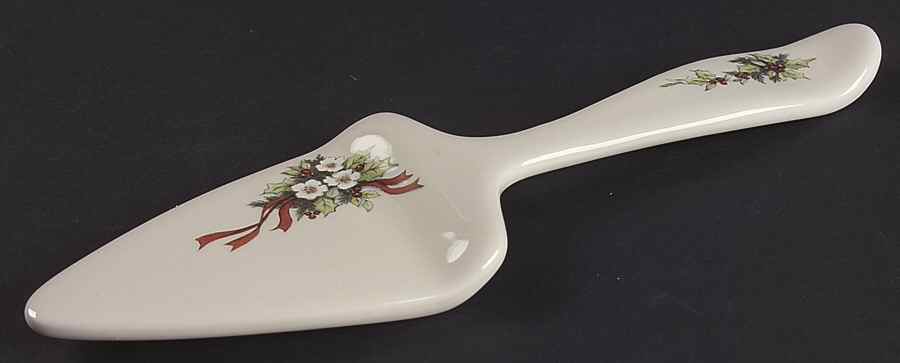 Winter Wonderland Solid Ceramic Pie/Cake Server by Certified International-1