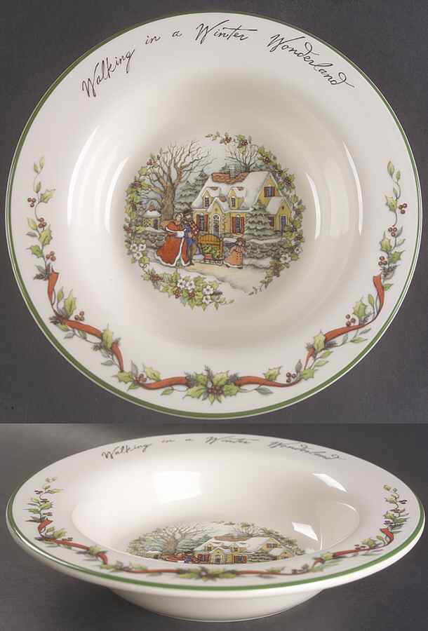 Winter Wonderland Large Rim Soup Bowl by Certified International-1